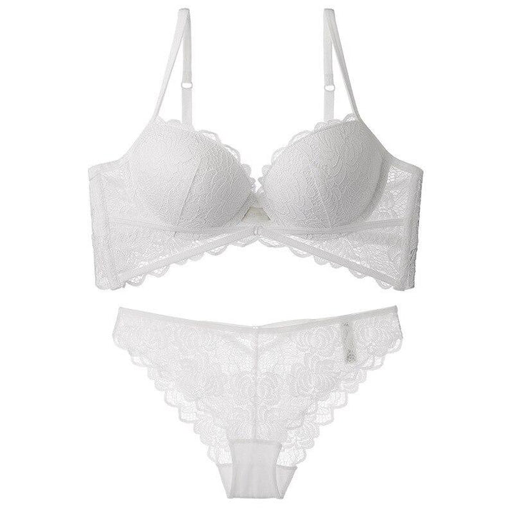 Set lingerie in pizzo effetto Push UP