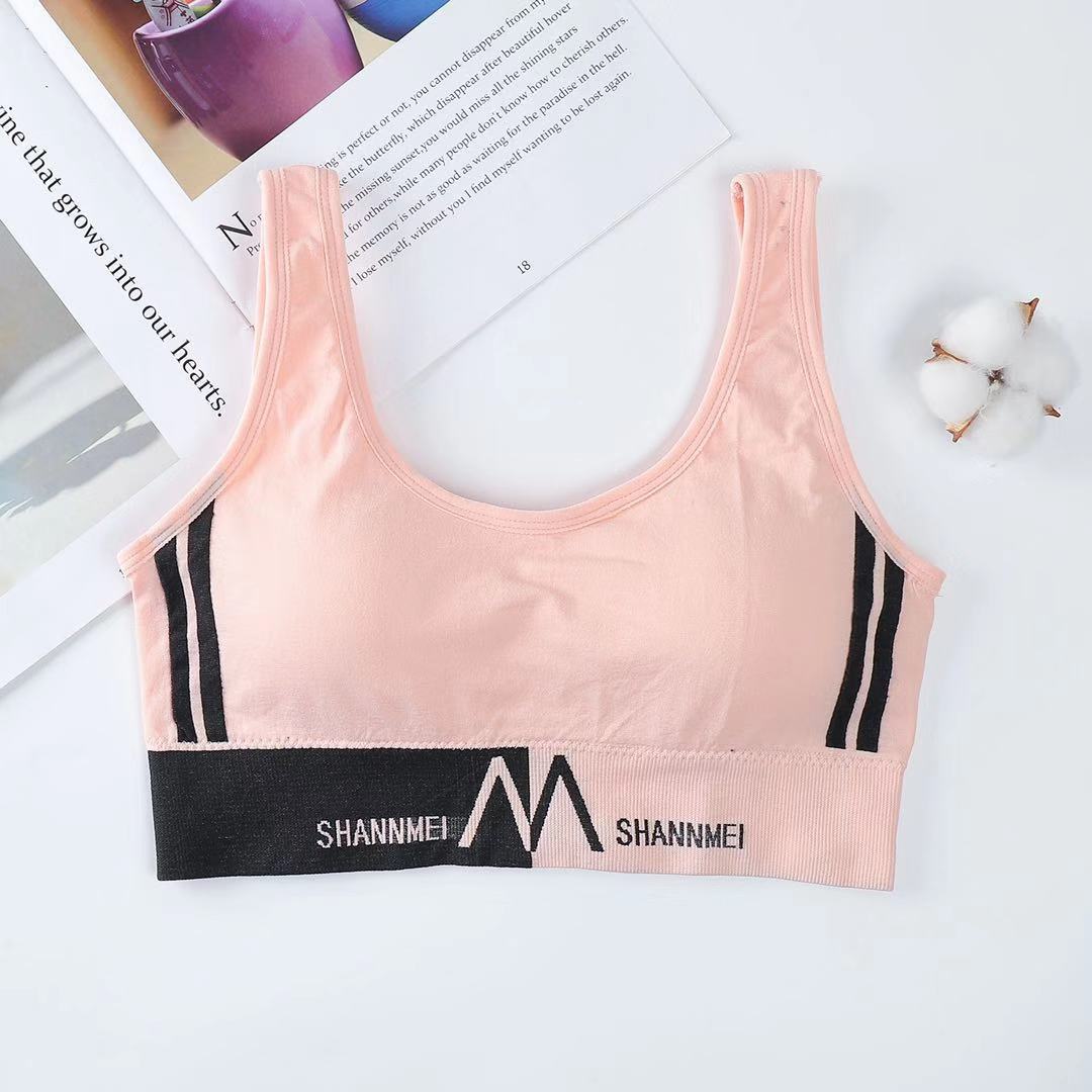 Reggiseno sportivo con scritte