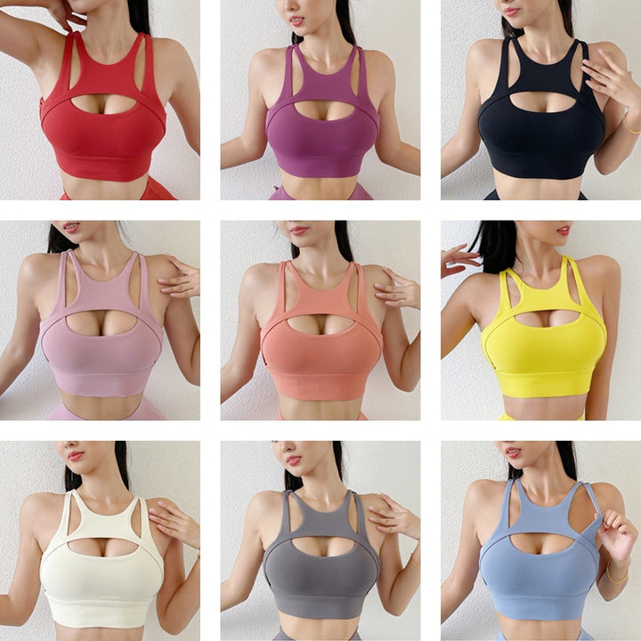Reggiseno sportivo geometrico