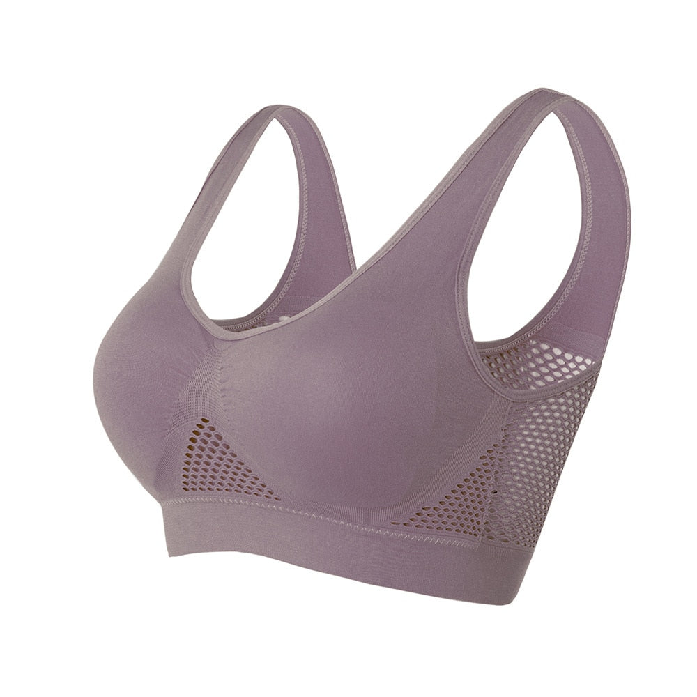 Reggiseno sportivo con rete