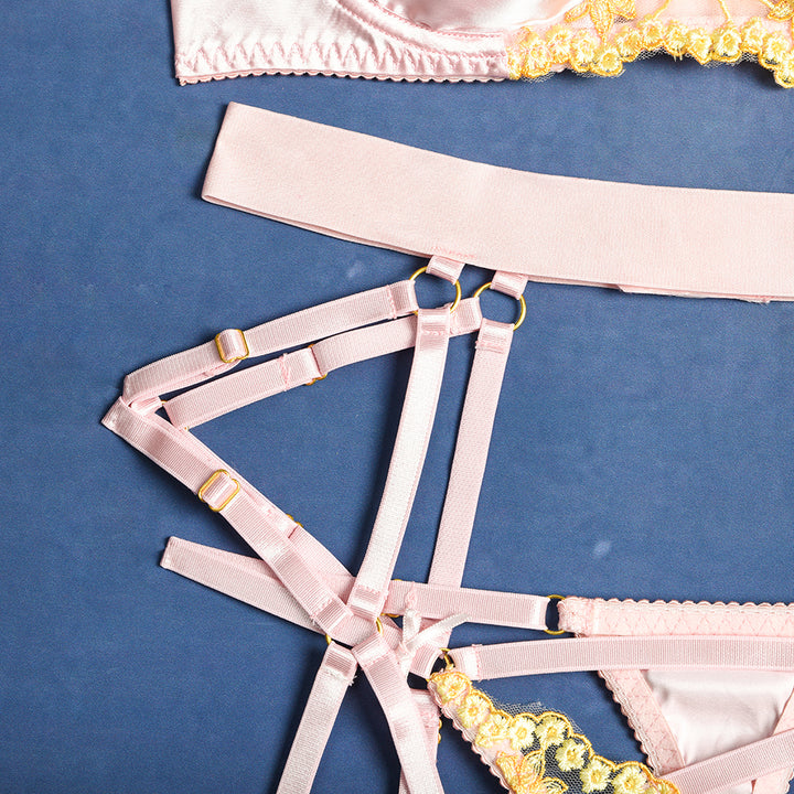 Completo intimo 3 pezzi con girocollo