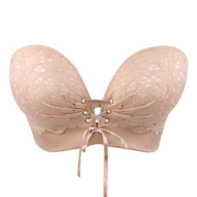 Reggiseno senza spalline con effetto push up