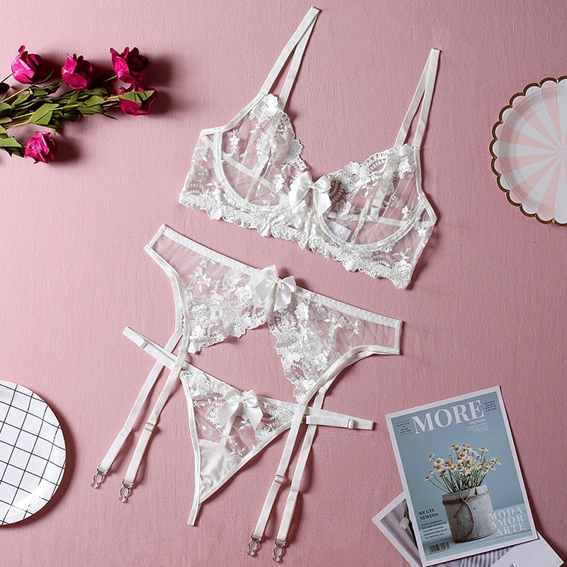 Un set di biancheria intima di pizzo