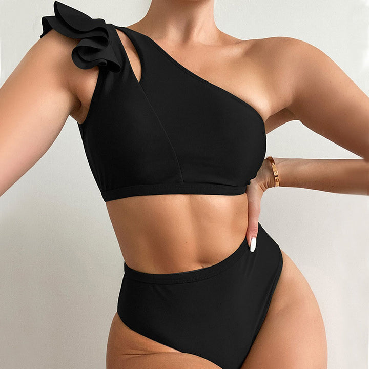 Costume intero a due pezzi con balza