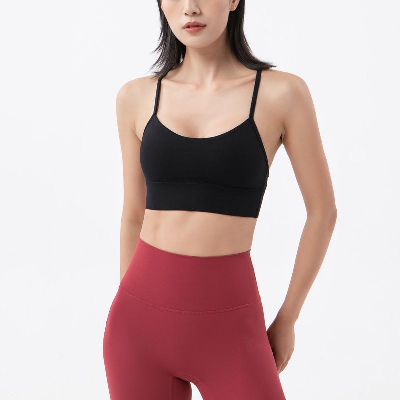 Reggiseno sportivo con spalline sottili