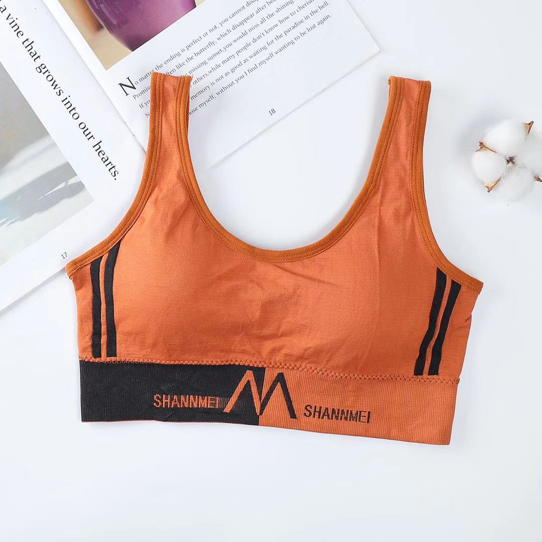 Reggiseno sportivo con scritte