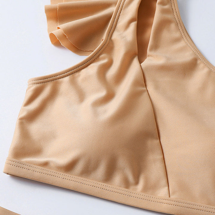 Costume intero a due pezzi con balza