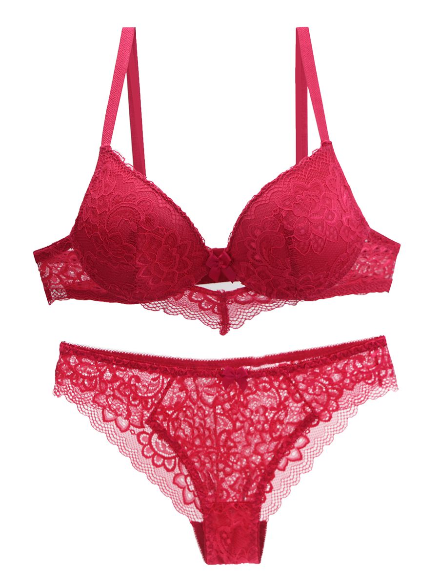 Completo intimo in pizzo PushUP Pelie