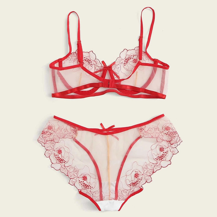 Set di lingerie trasparente