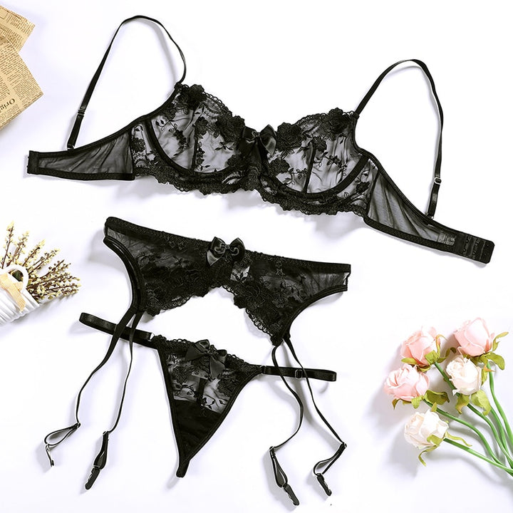 Un set di biancheria intima di pizzo