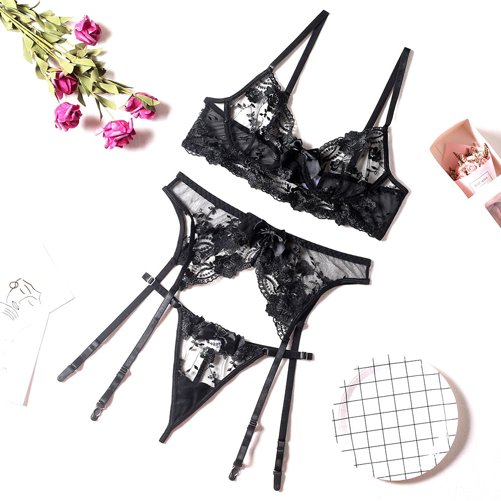 Un set di biancheria intima di pizzo