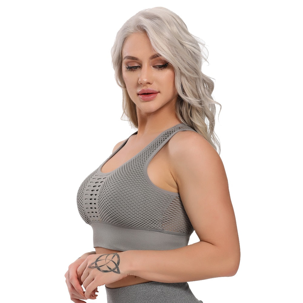 Reggiseno sportivo in rete
