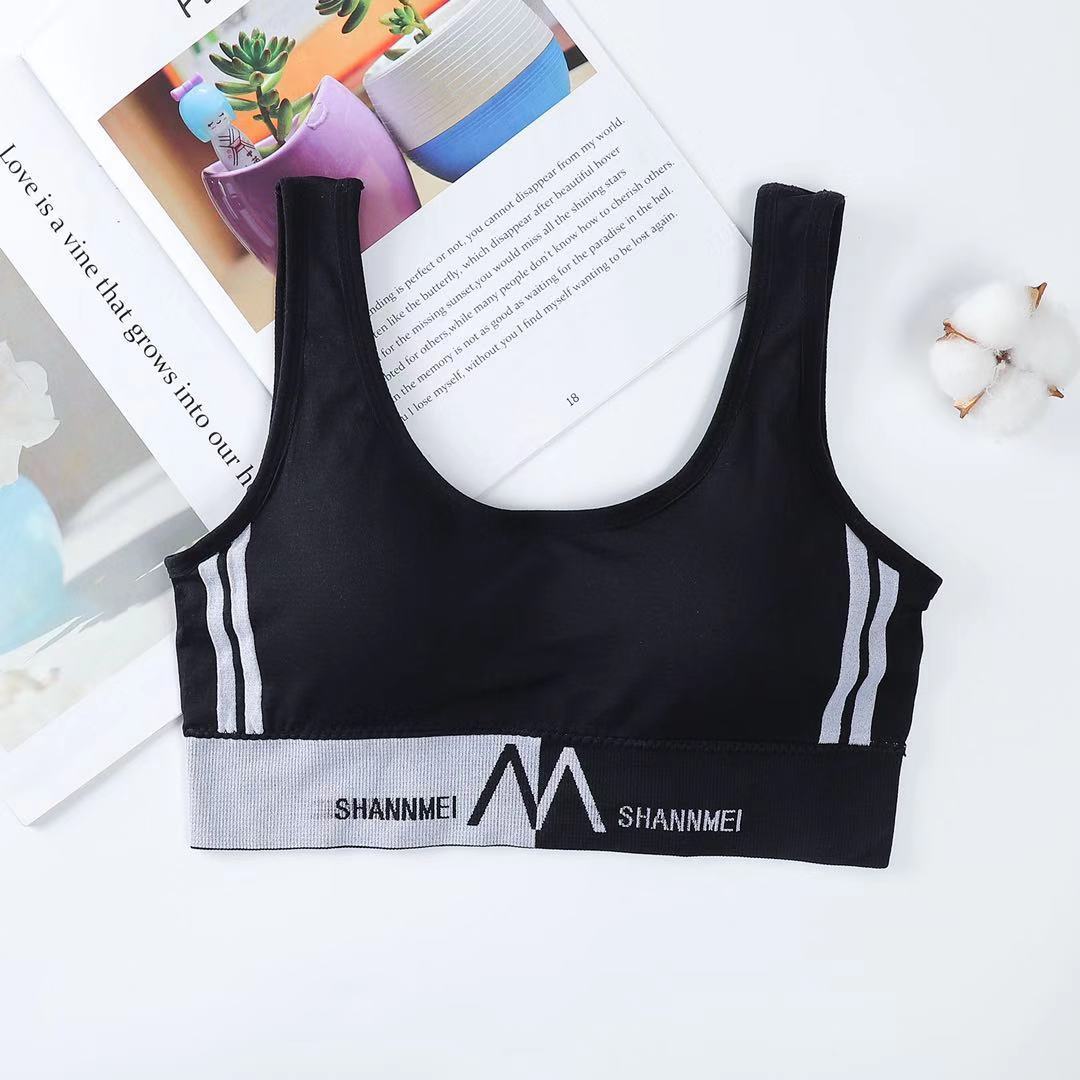 Reggiseno sportivo con scritte