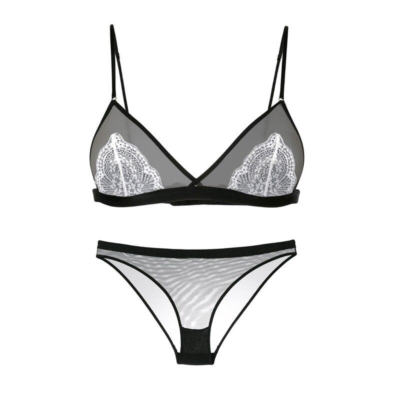 Set lingerie trasparente