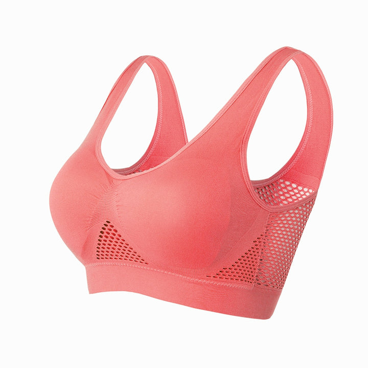 Reggiseno sportivo con rete