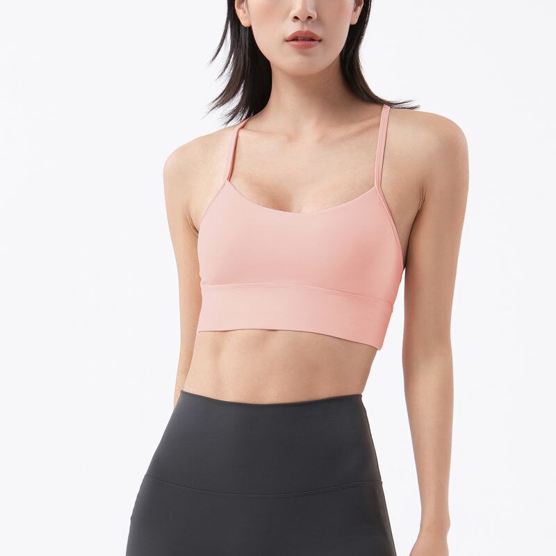 Reggiseno sportivo con spalline sottili