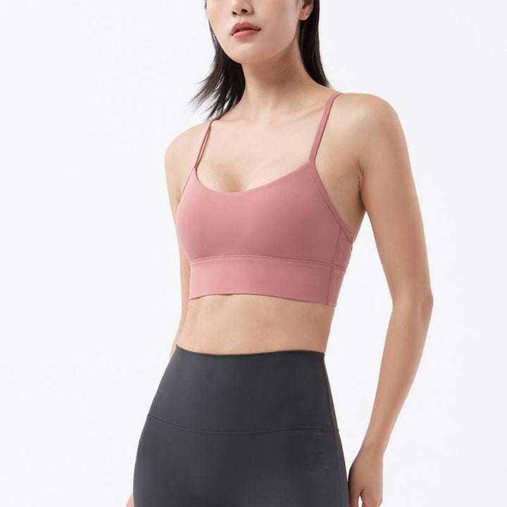 Reggiseno sportivo con spalline sottili
