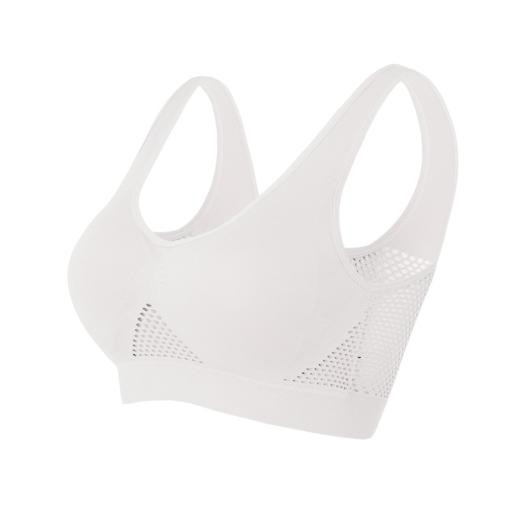Reggiseno sportivo con rete