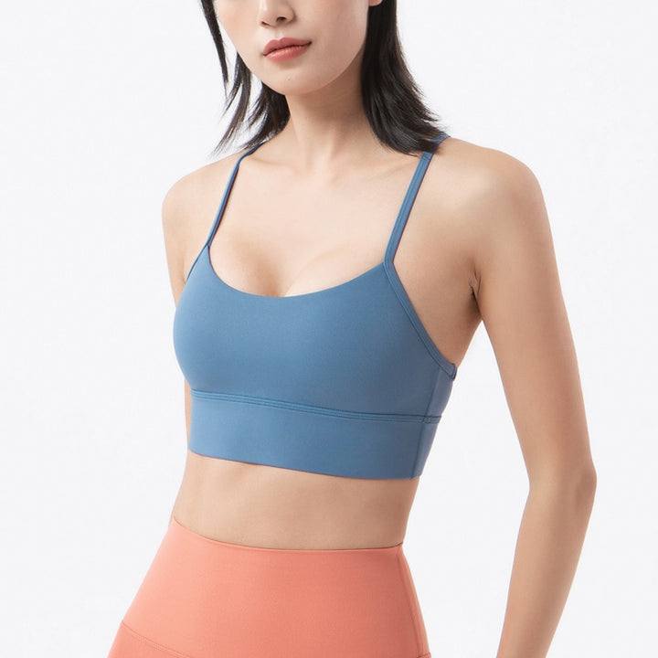 Reggiseno sportivo con spalline sottili