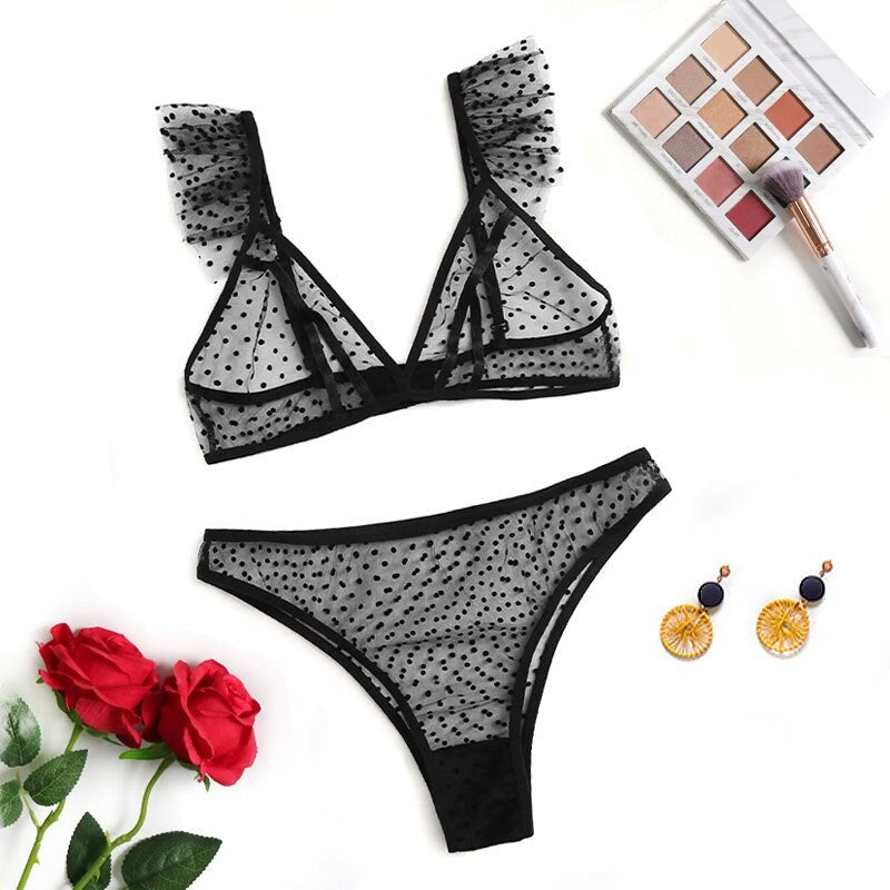 Set di biancheria intima a pois