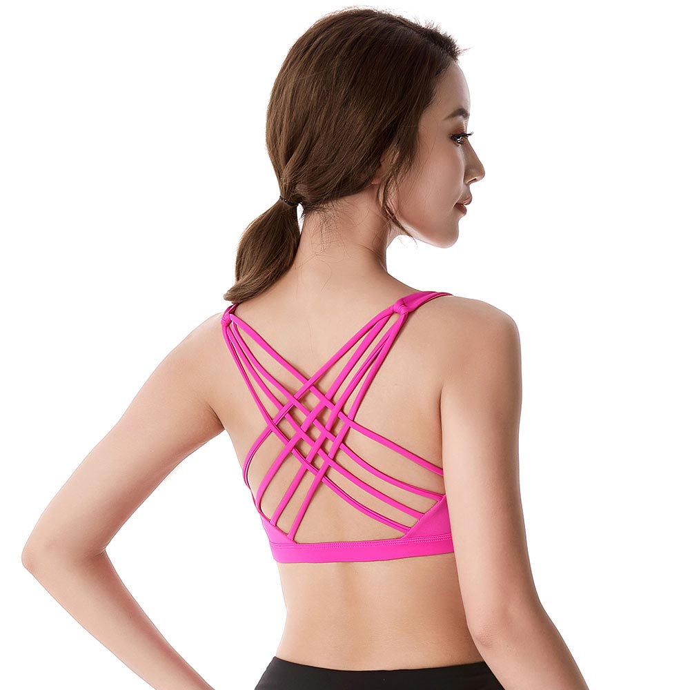 Reggiseno sportivo con croce sulla schiena