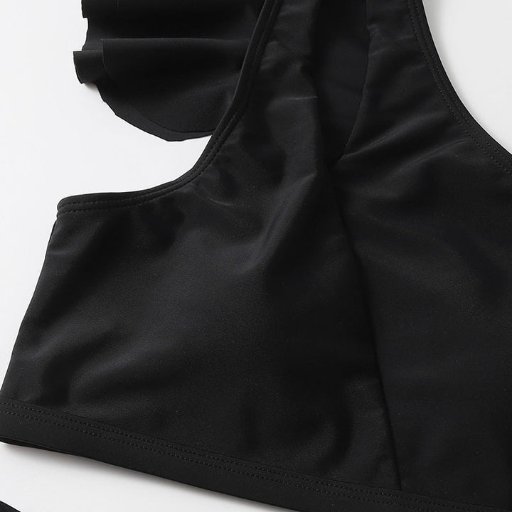 Costume intero a due pezzi con balza
