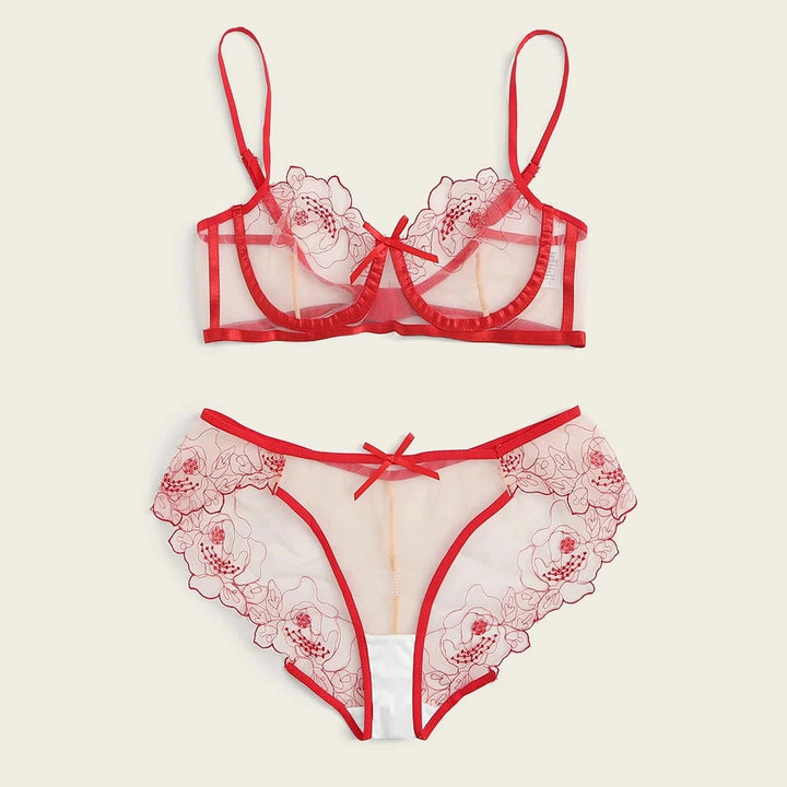 Set di lingerie trasparente