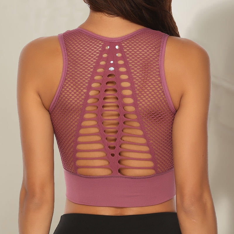 Reggiseno sportivo in rete